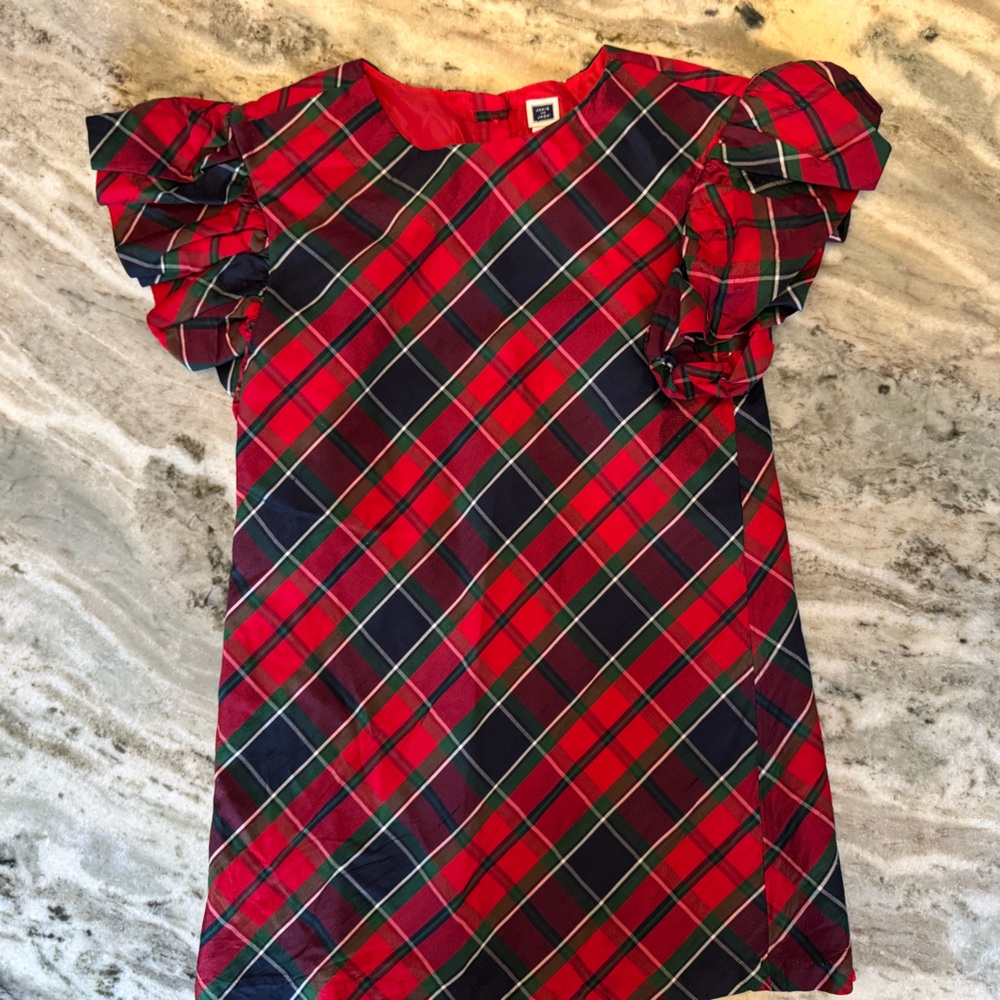 Janie and Jack Red Plaid Dress Holidays